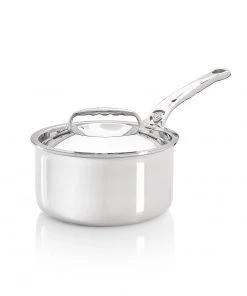 Cookware De Buyer Affinity Stainless Steel Saucepan With Lid 18cm