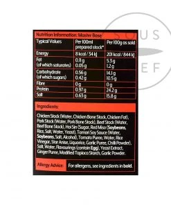 Ingredients Essential Cuisine Asian Master Base 1kg