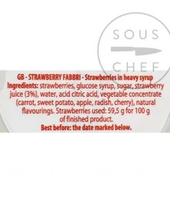 Ingredients Fabbri Candied Wild Strawberries In Syrup 600g