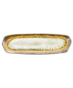 Kiji Stoneware & Ceramics White Glaze Sushi Platter Tableware