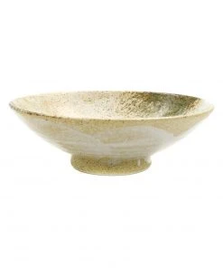 Kiji Stoneware & Ceramics Yukishino Shallow Bowl 24.5cm