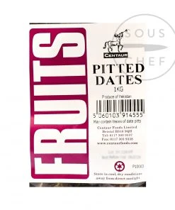 Centaur Pitted Dates 1kg Ingredients