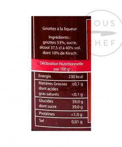 Centaur Griottines (15%) 1 Litre Ingredients