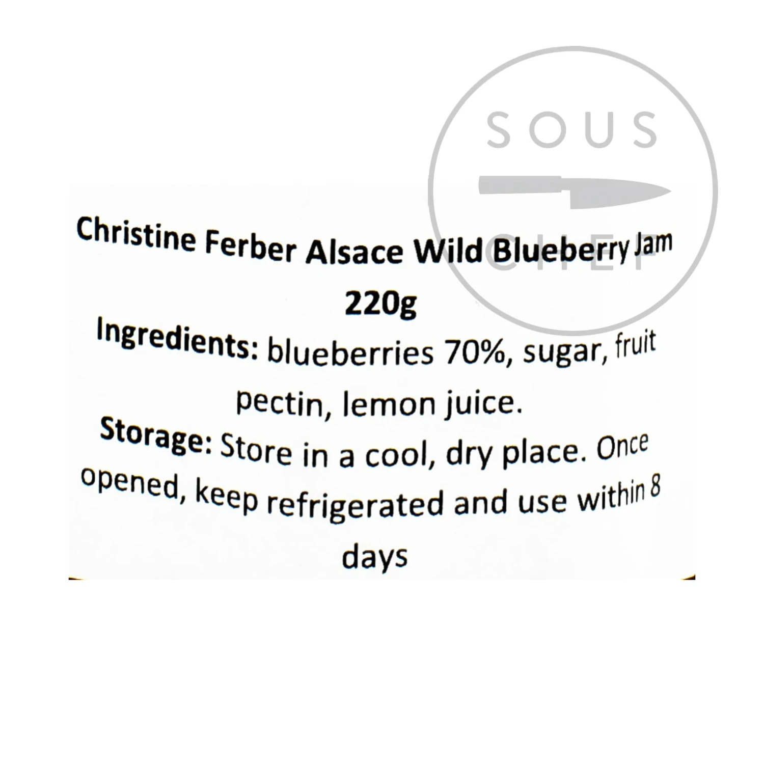 Christine Ferber Alsace Wild Blueberry Jam 220g Ingredients 4 Christine Ferber Alsace Wild Blueberry Jam 220g Ingredients