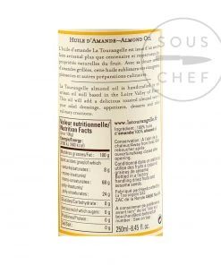 Ingredients La Tourangelle Toasted Almond Oil 250ml