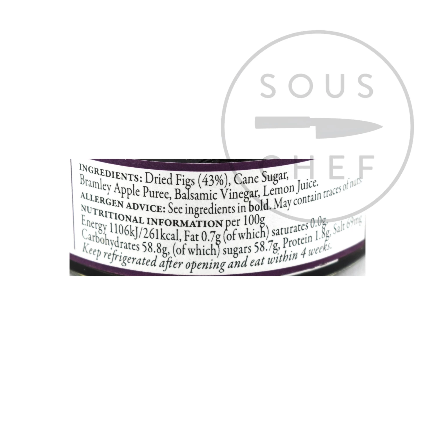 The Fine Cheese Co Fig Preserve For Cheese 113g Ingredients 4 The Fine Cheese Co Fig Preserve For Cheese 113g Ingredients