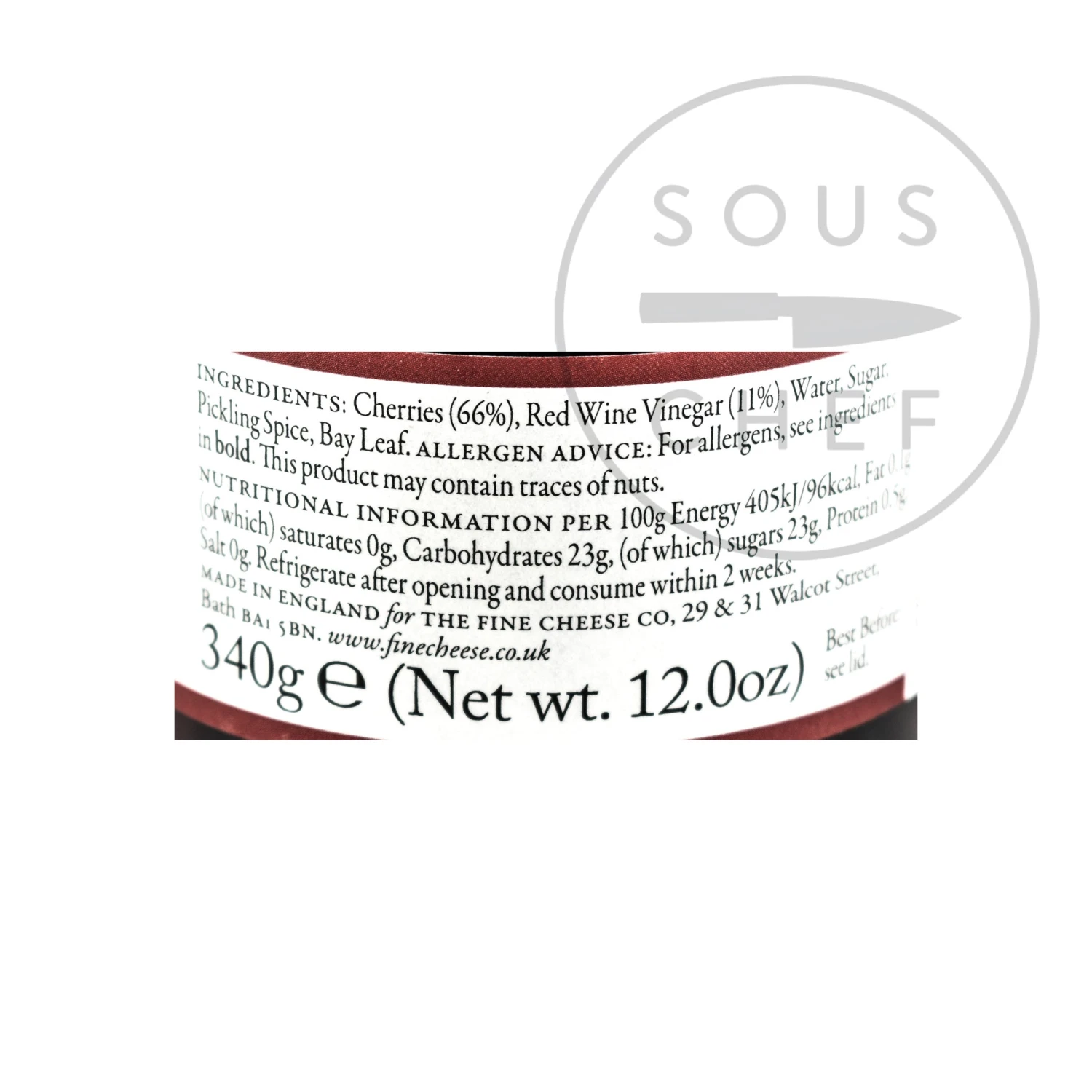 The Fine Cheese Co Ingredients Pickled Cherries 340g 5 The Fine Cheese Co Ingredients Pickled Cherries 340g