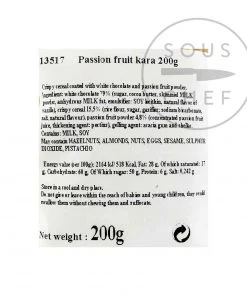 Francois Doucet White Choc Passion Fruit Crunch 200g