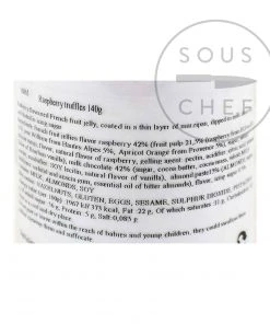 Ingredients Francois Doucet Milk Choc & Raspberry Almond Truffles 140g