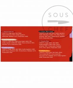 Ingredients Flying Goose: 12 Days Of Sriracha