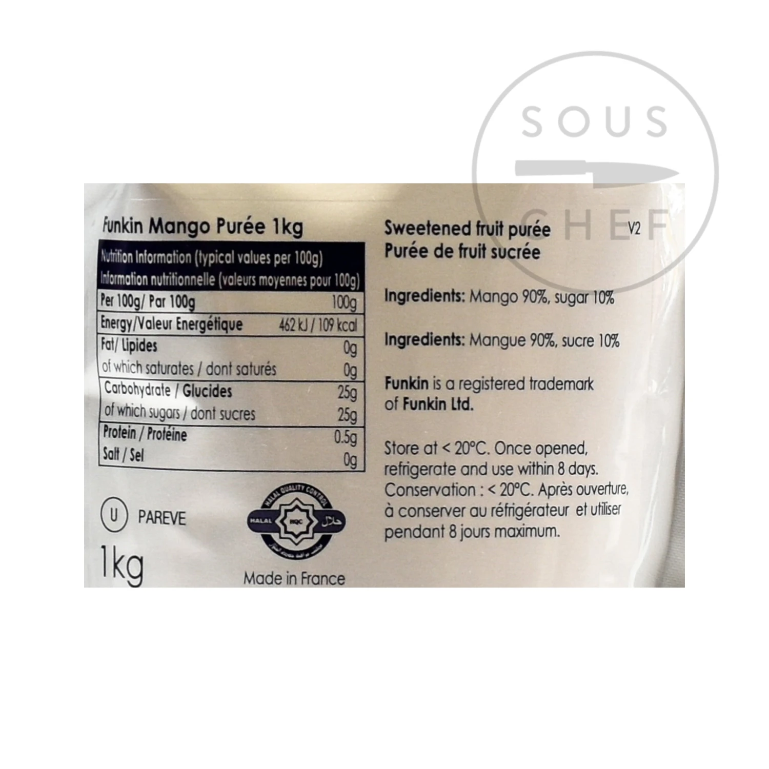 Funkin Mango Puree 1kg Drinks 4 Funkin Mango Puree 1kg Drinks