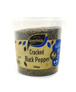 Greenfields Ingredients Cracked Black Pepper Catering Size 500g