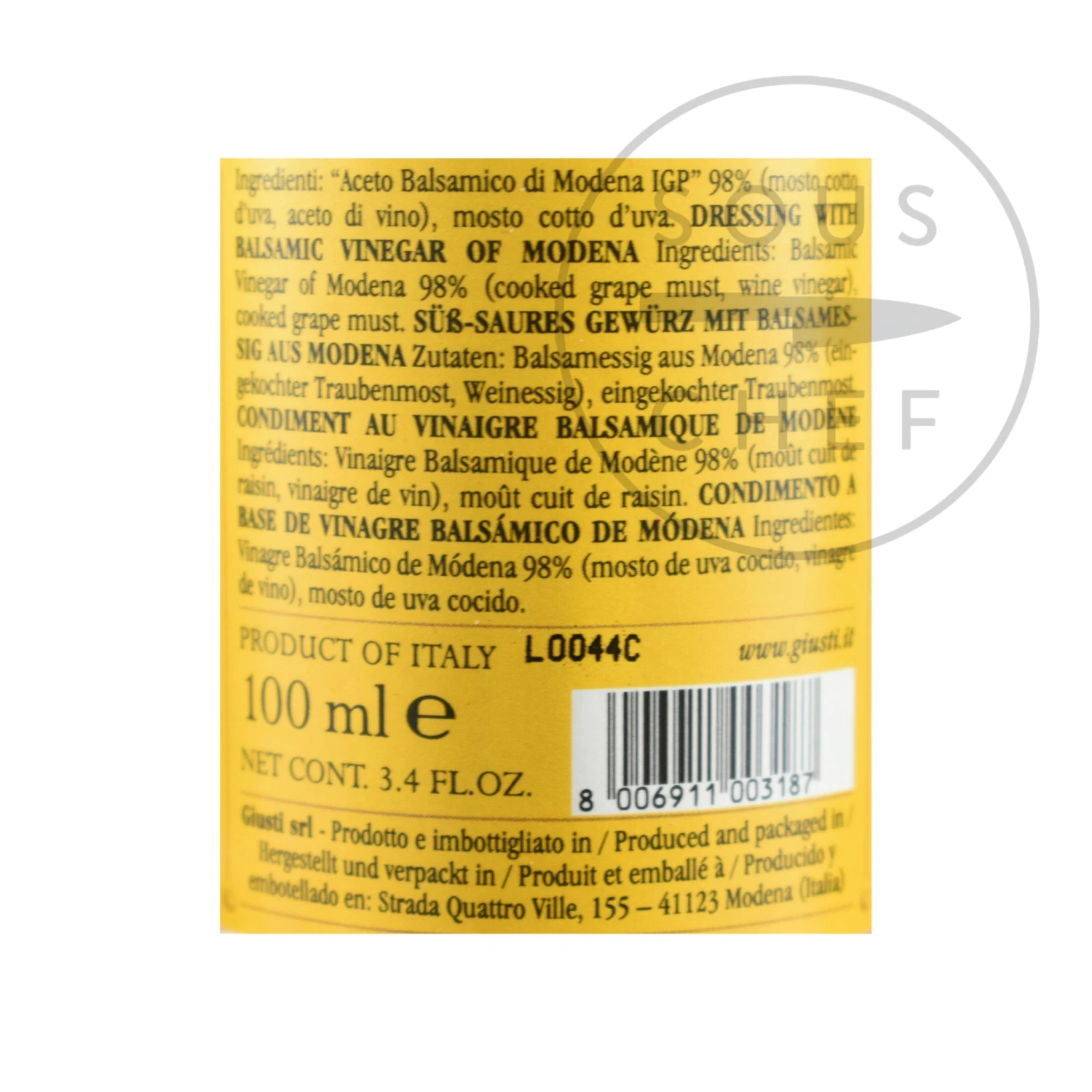 Ingredients Giuseppe Giusti Balsamic Vinegar Historical Collection In Wooden Casket 7 Ingredients Giuseppe Giusti Balsamic Vinegar Historical Collection In Wooden Casket