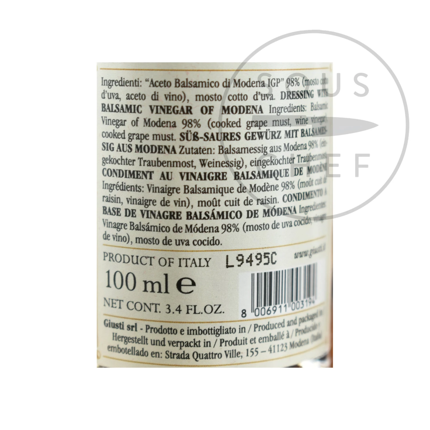 Ingredients Giuseppe Giusti Balsamic Vinegar Historical Collection In Wooden Casket 4 Ingredients Giuseppe Giusti Balsamic Vinegar Historical Collection In Wooden Casket