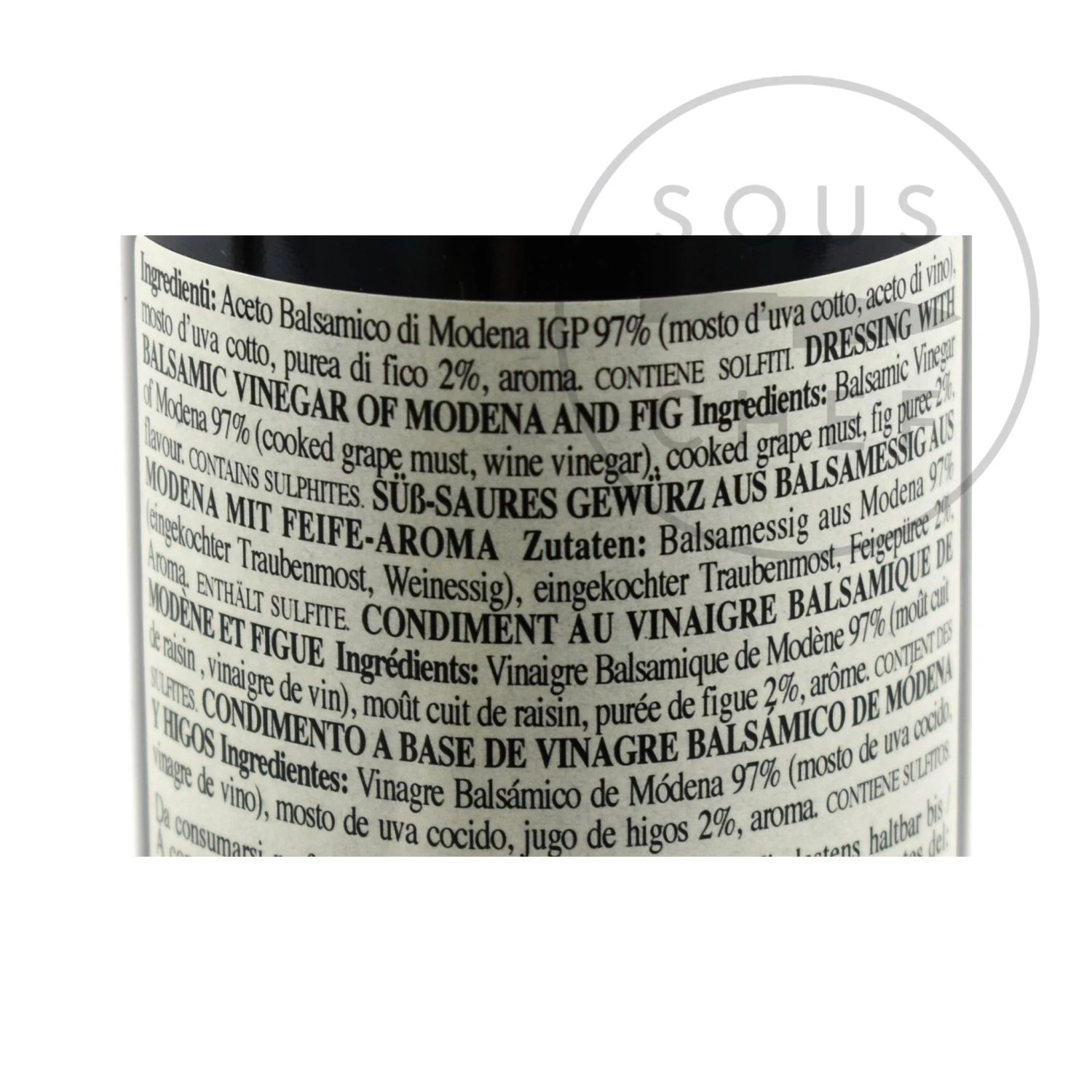 Ingredients Giuseppe Giusti Infused Balsamic Vinegar Collection - Truffle, Fig & Raspberry 5 Ingredients Giuseppe Giusti Infused Balsamic Vinegar Collection - Truffle, Fig & Raspberry