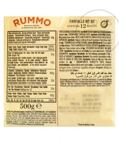 Rummo Farfalle 500g Pasta, Rice & Noodles