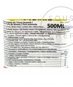 Ottogi Ingredients Pure Korean Sesame Oil 500ml