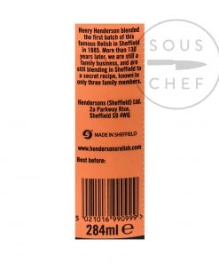 Henderson's Relish 284ml Ingredients