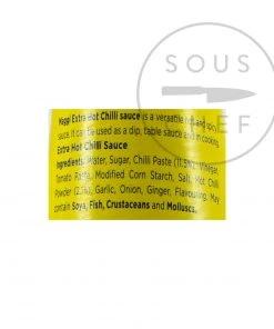 MAGGI Extra Hot Chilli Sauce 320g Ingredients
