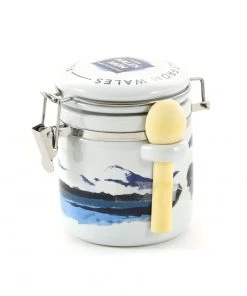 Halen Môn Pure Sea Salt In Watercolour Ceramic Jar 100g