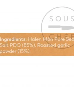 Halen Môn Pure Sea Salt With Roasted Garlic 100g Ingredients