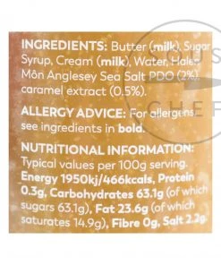 Halen Môn Salted Caramel Spread 200g Ingredients
