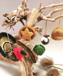 Felt So Good Christmas Dinner Felt Tree Decorations X 4 Gifts