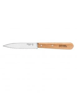 Opinel Essentials Beech Handle Serrated Knife N.113 Cookware