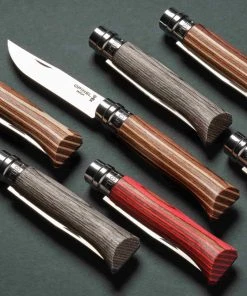 Opinel Brown Birch Sandvik Folding Knife Cookware