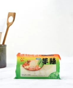 Chinese Ingredients Pasta, Rice & Noodles Shirataki Konnyaku Noodle Nests - Knot Yam Noodle 228g Drained