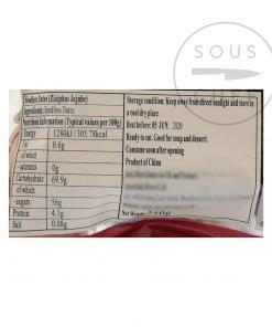 Interlink Dried & Freeze Dried Fruit Jujube - Chinese Red Date 250g