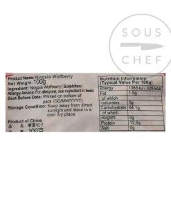 Zheng Feng Ingredients Goji Berries 100g