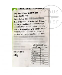 JHL Kelp Knots 50g Seaweed & Squid Ink