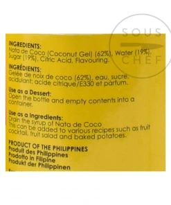 Buenas Coconut Gel 340g Ingredients 8 Buenas Coconut Gel 340g Ingredients