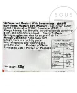 Sichuan Famous Brand Ingredients Ya Cai - Sichuan Preserved Mustard Greens 5 X 80g