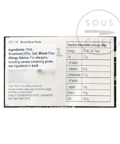 FSG Ingredients Sichuan Pixian Chilli Bean Paste - No MSG