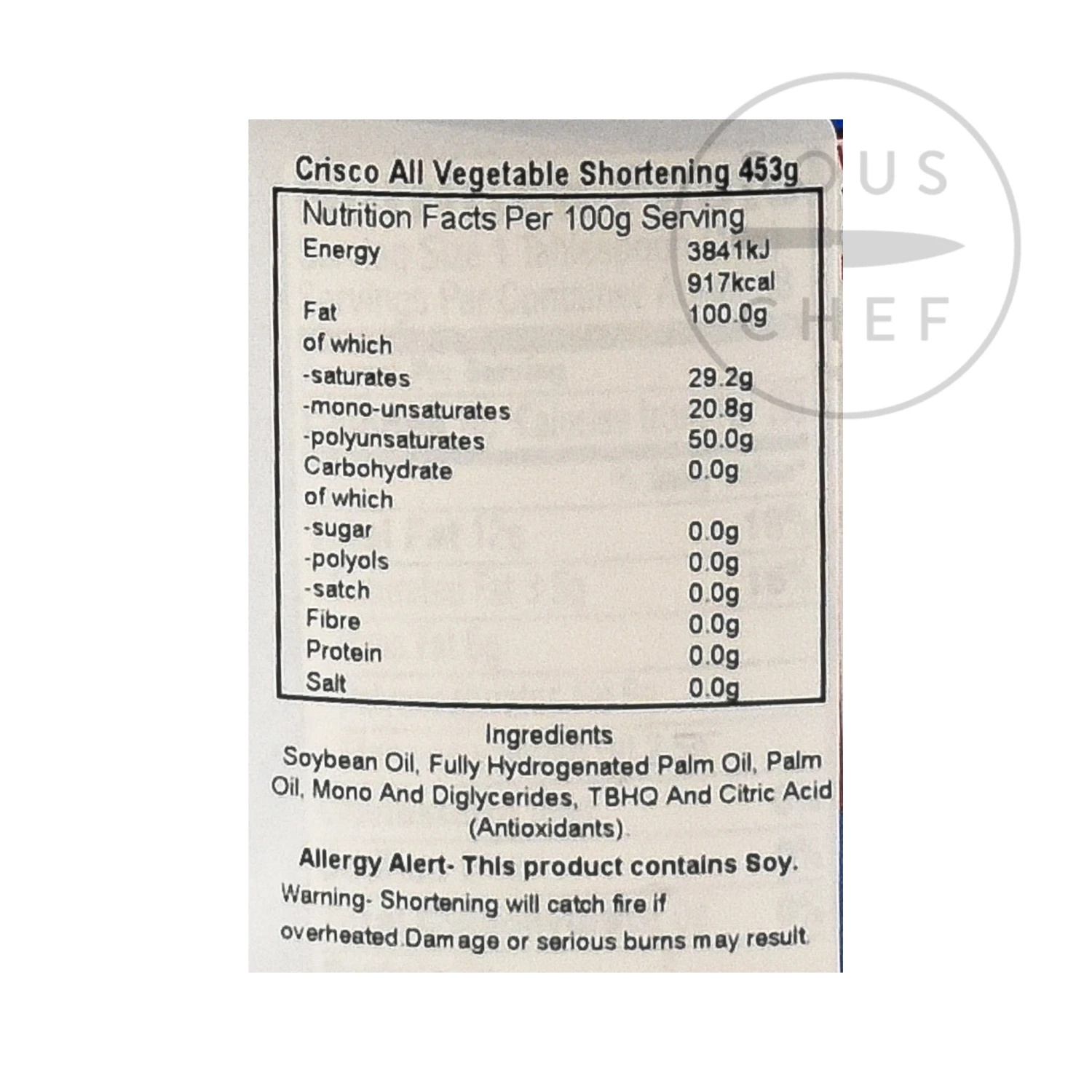Oil & Vinegar Crisco All-Vegetable Shortening 453g 4 Oil & Vinegar Crisco All-Vegetable Shortening 453g