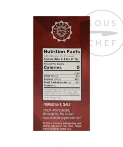 Diamond Crystal Kosher Salt 1.3kg Ingredients 9 Diamond Crystal Kosher Salt 1.3kg Ingredients