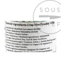 Special Ingredients Ingredients Crisp Film Powder 100g