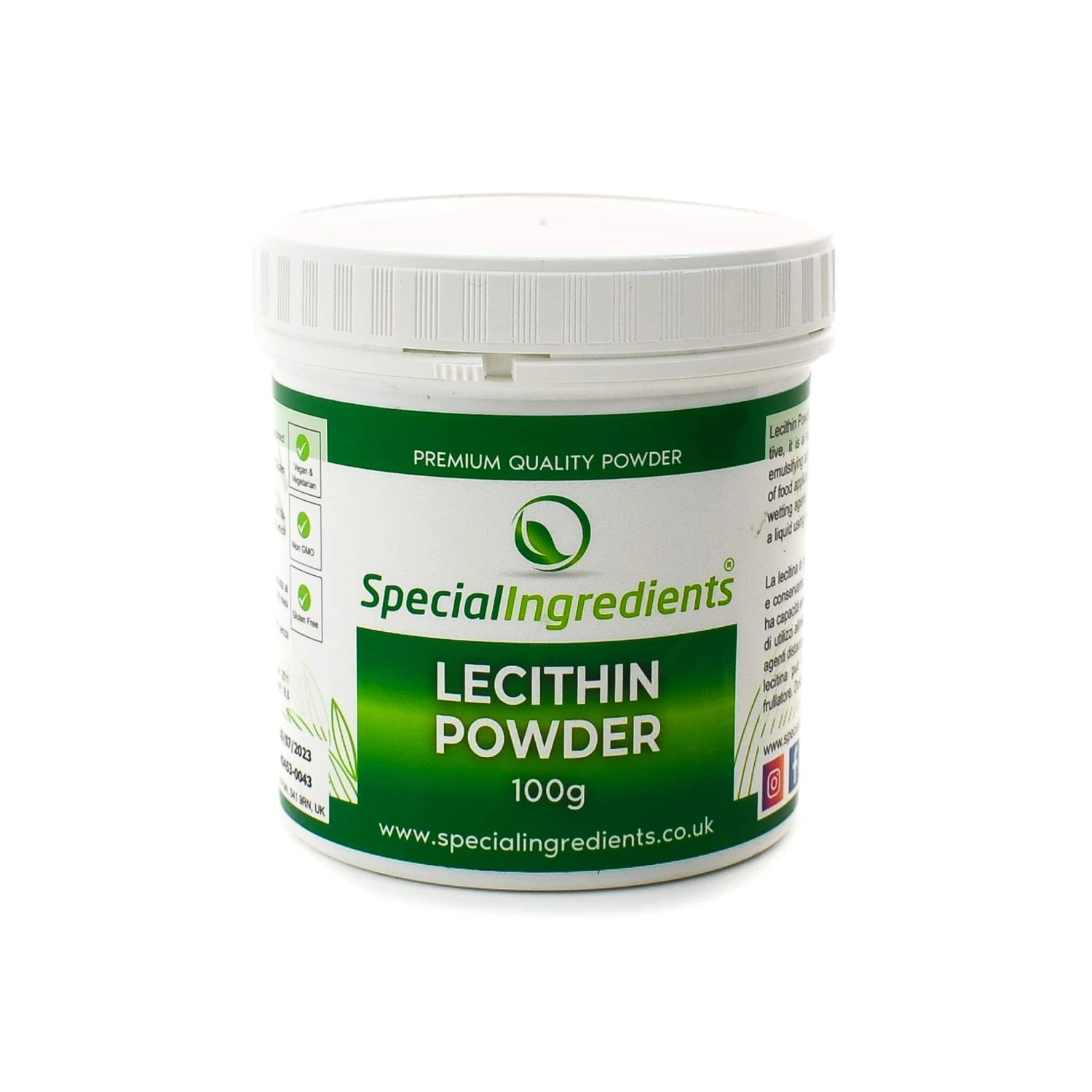 Special Ingredients Soya Lecithin 100g 3 Special Ingredients Soya Lecithin 100g