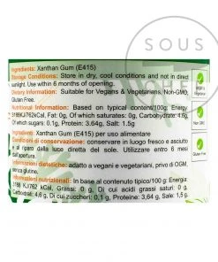 Special Ingredients Xanthan Gum 100g Ingredients