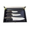 Suncraft Cookware Seki 3 Layer Knife Trio With Wooden Gift Box
