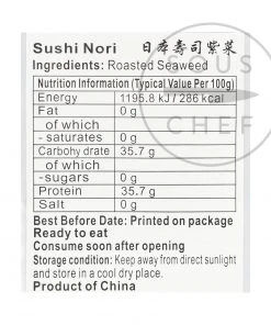 Kaitatuya Ingredients Nori Sheets 28g