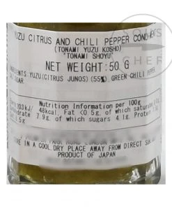 Ingredients Yuzu Kosho 50g