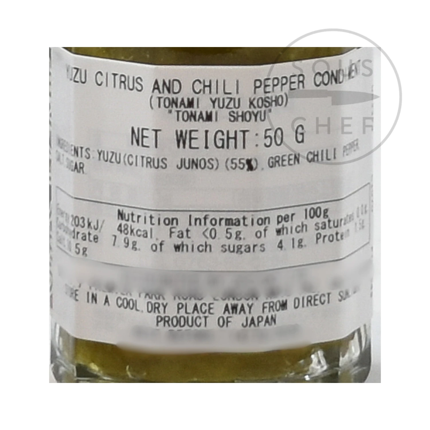 Ingredients Yuzu Kosho 50g 4 Ingredients Yuzu Kosho 50g