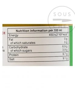 Ingredients Kikkoman Less Salt Soy Sauce 1l