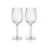 BarCraft Tableware Ribbed Wine Glasses 450ml Set Of 2