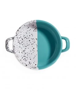 Kapka Cookware Colour Pop Enamel Frying Pan And Serving Dish Turquoise 16cm