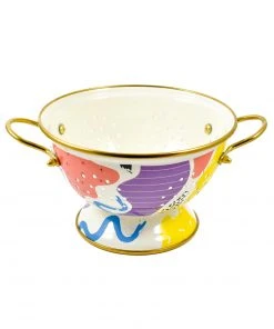 Kapka Abstract Enamel Colander 22cm Cookware