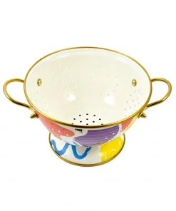 Kapka Abstract Enamel Colander 22cm Cookware